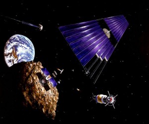 Solar power satellite from an asteroid 